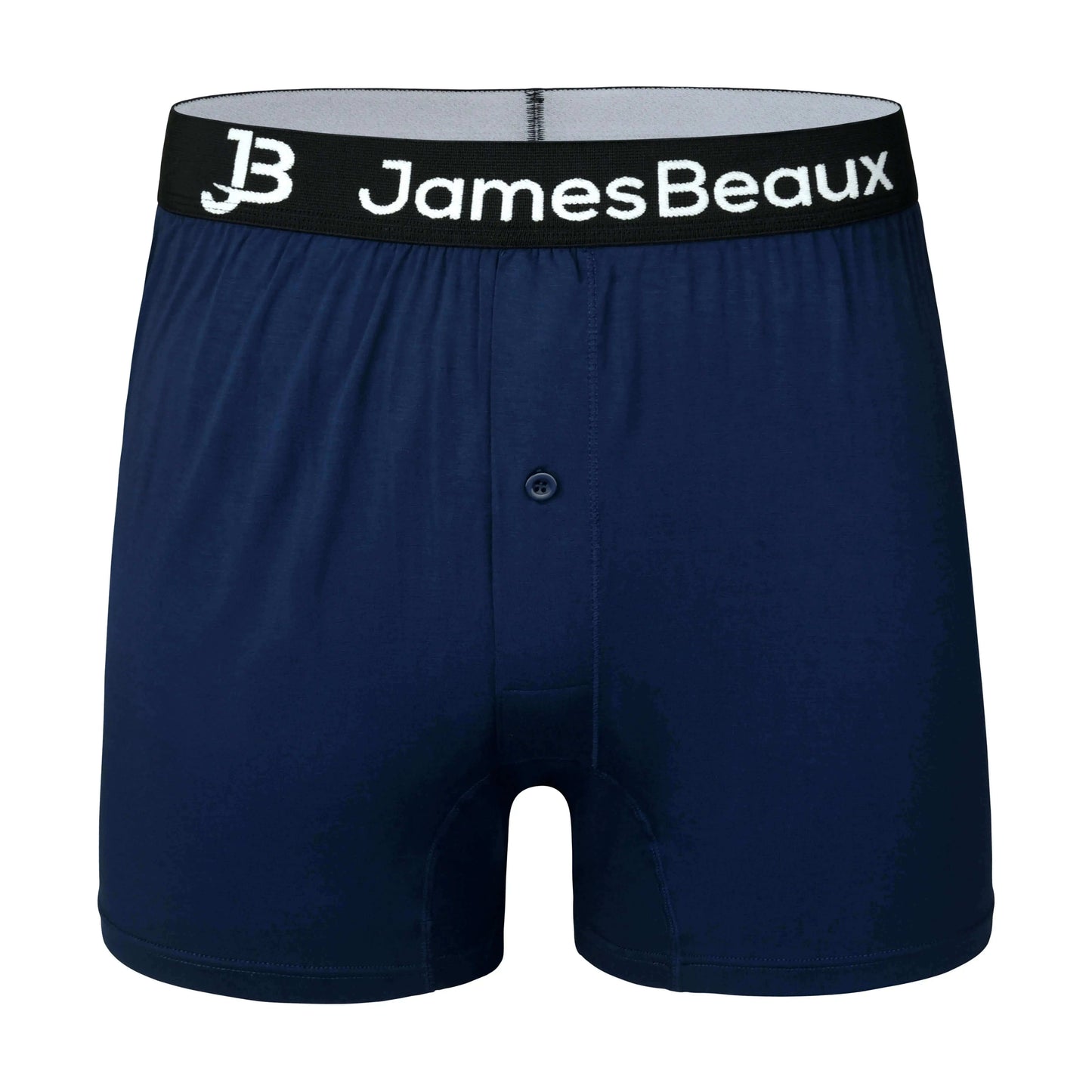 James Beaux Men's 3- Pack Navy Blue Bamboo Boxer Shorts - Ultra-Soft & Breathable James Beaux