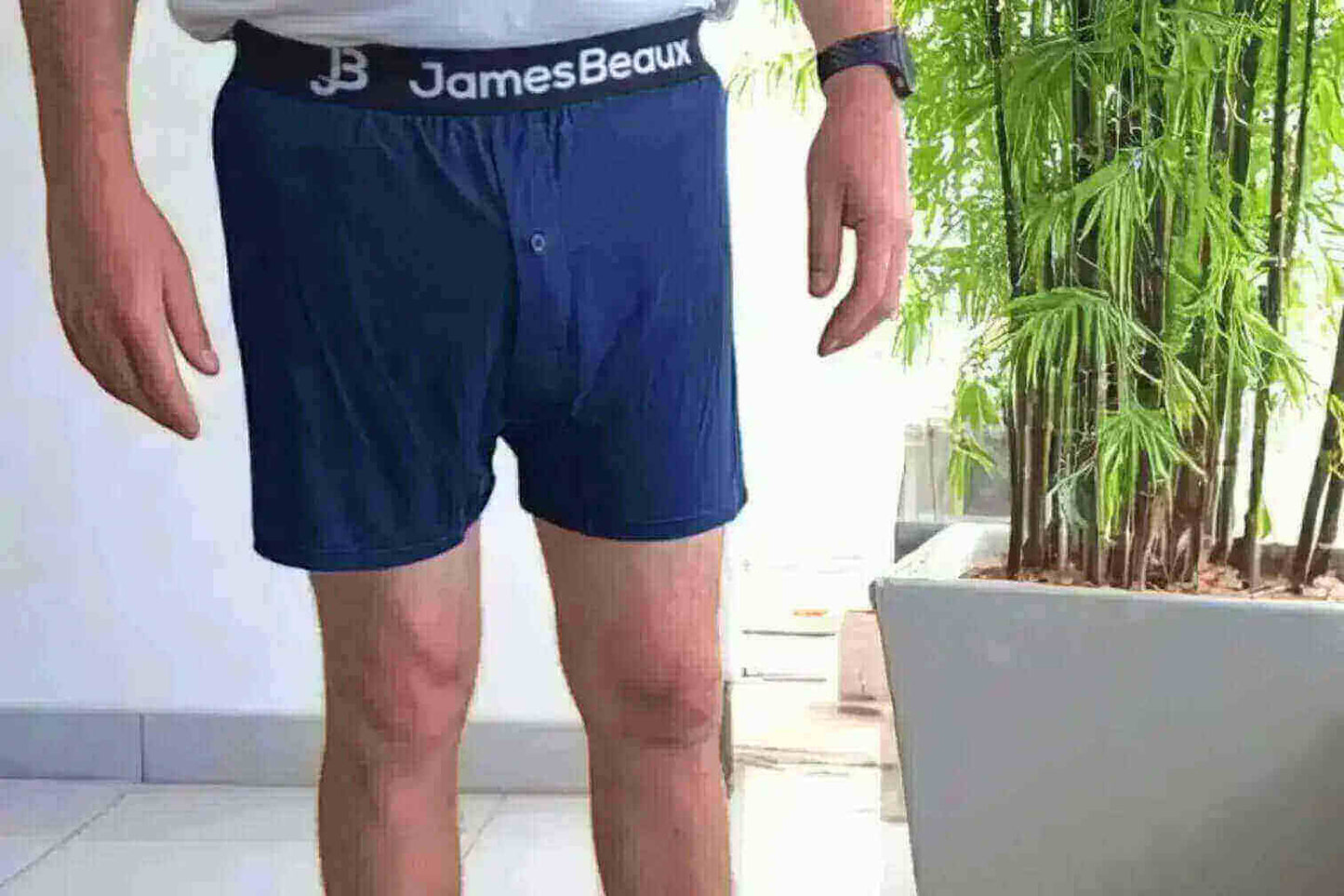 James Beaux Men's 3-Pack Orange Bamboo Boxer Shorts - Ultra-Soft & Breathable James Beaux