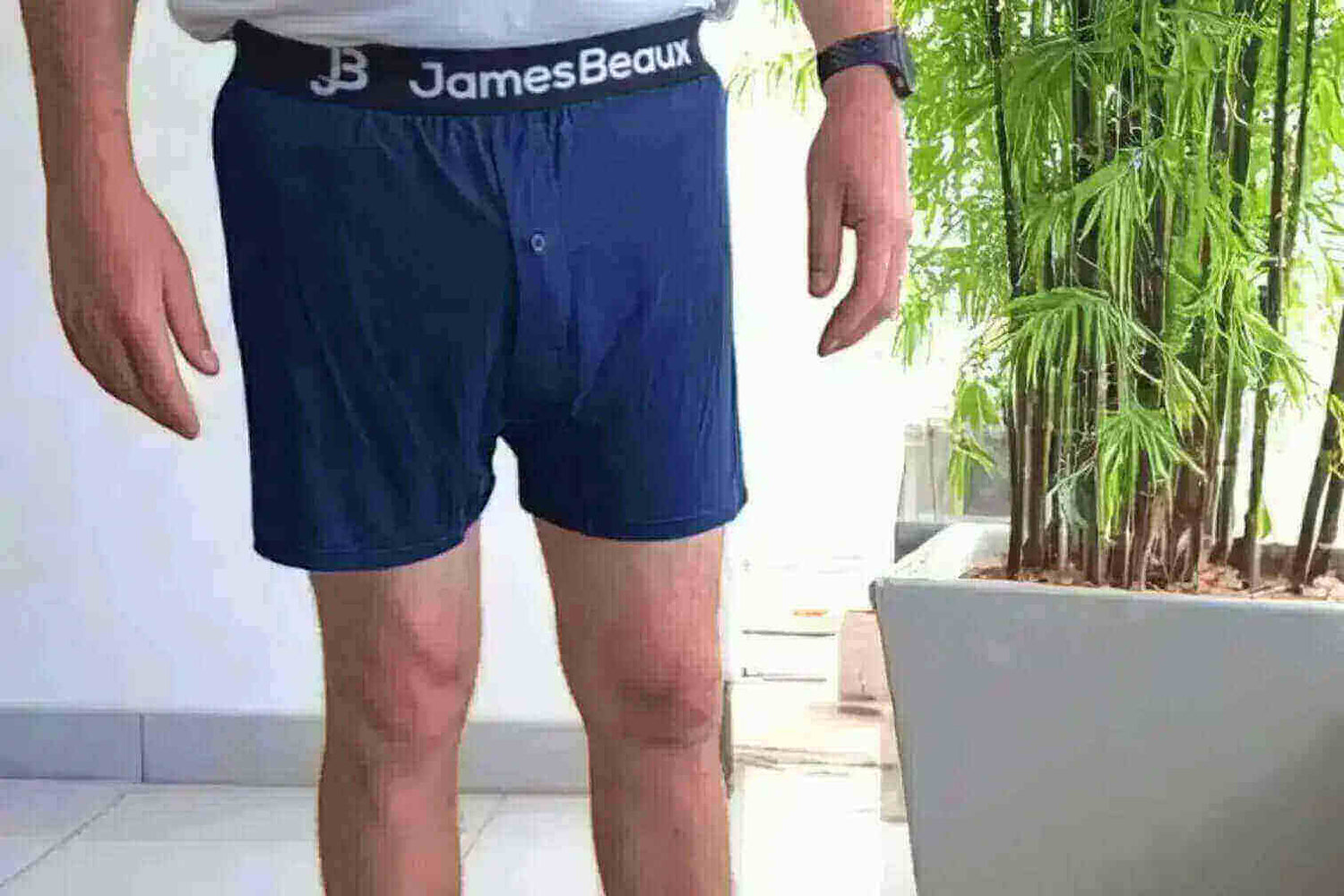 James Beaux Men's 3-Pack Orange Bamboo Boxer Shorts - Ultra-Soft & Breathable James Beaux