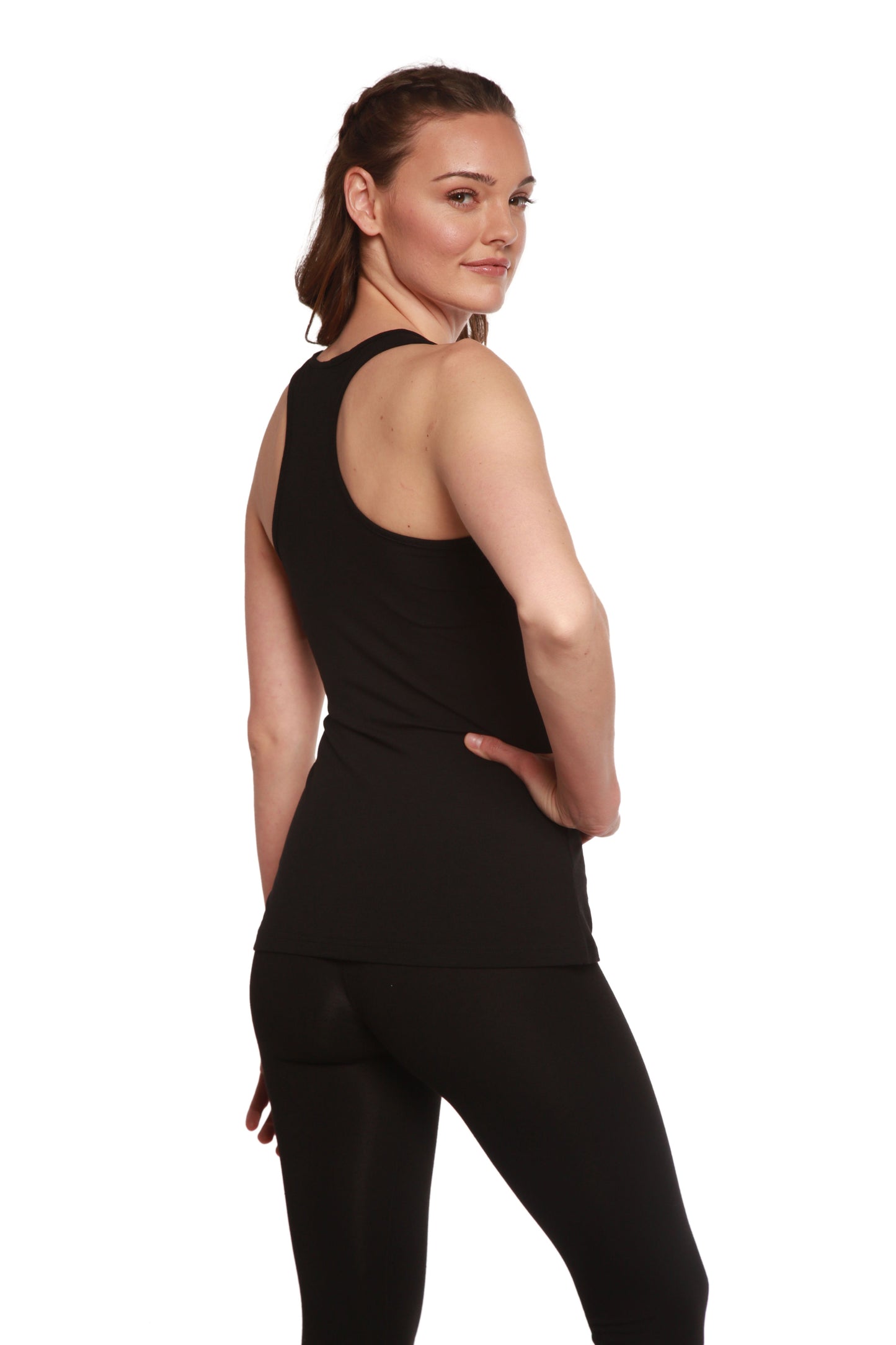 Women's Bamboo/Cotton Racer Back Tank Top
