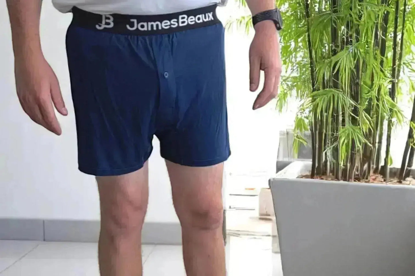 James Beaux Men's 3-Pack Orange Bamboo Boxer Shorts - Ultra-Soft & Breathable James Beaux