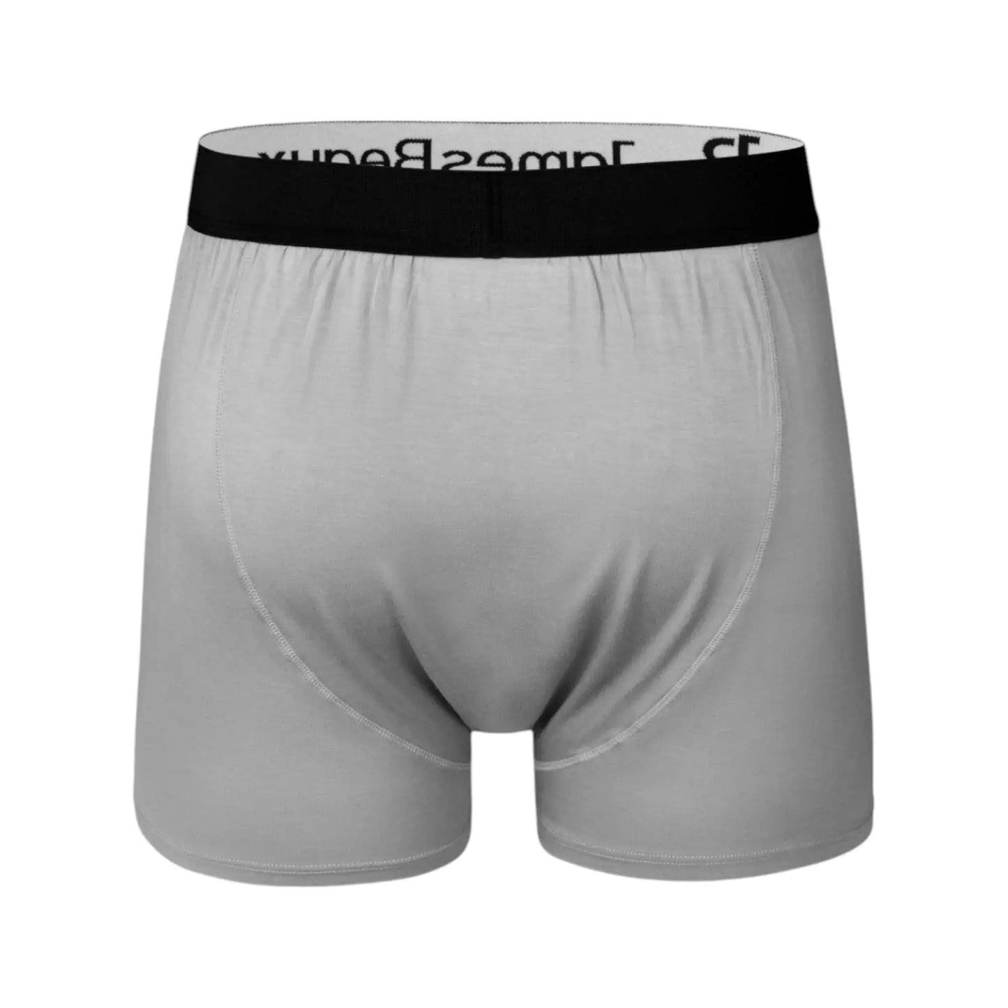 James Beaux Men's Heather Gray Bamboo Boxer Shorts - Ultra-Soft & Breathable James Beaux